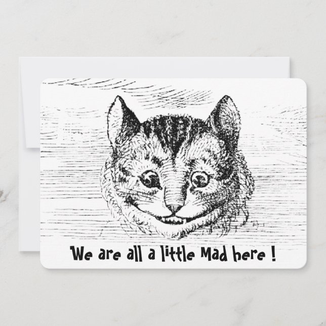 Chesire Cat - Alice In Wonderland-karaktär Anteckningskort (Framsida)