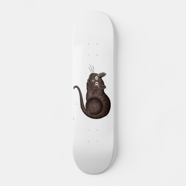 Chesire katt old school skateboard bräda 18 cm (Framsida)