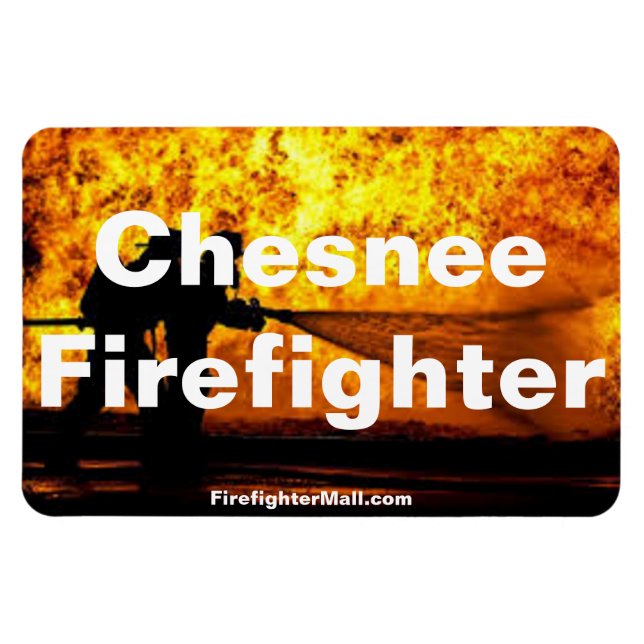 Chesnee Firefighter Flames Flees magnet (Horisontell)