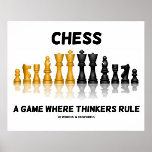 Chess a match where Thinkking Rule Poster
