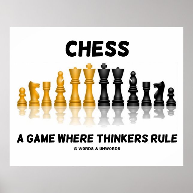 Chess a match where Thinkking Rule Poster (Framsidan)