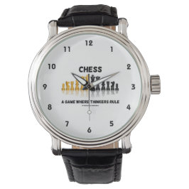 Chess a play where Thinkers Rule (Chess Set) Armbandsur