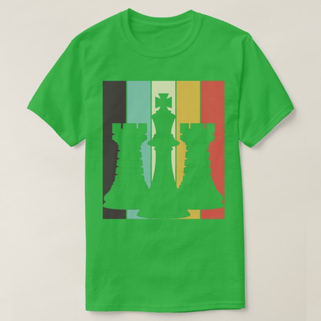 Chess Älskare Chessman Retro Board Game Chess T Shirt (Design framsida)