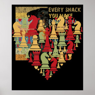 Chess Älskare   I Verkligen spelschack Poster