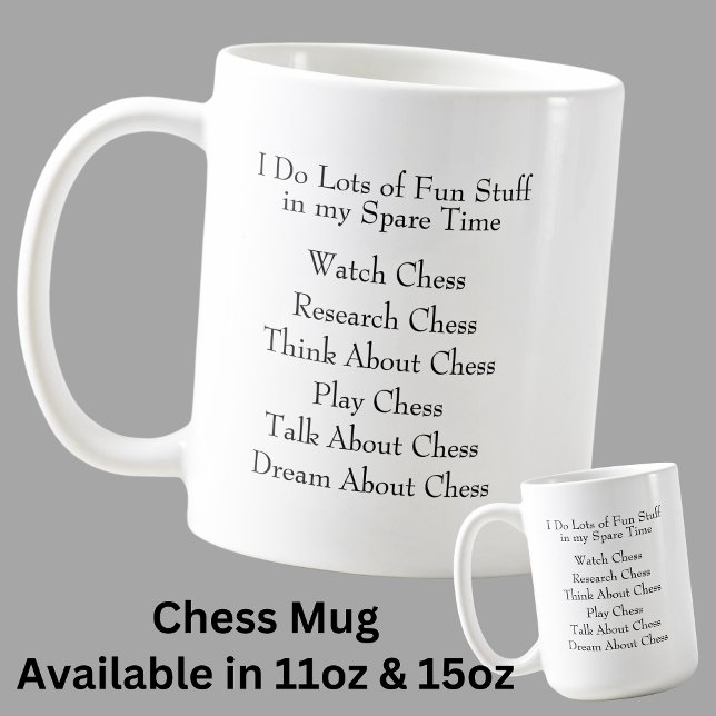 Chess Älskare Player Fläkt, vad jag gör på otid Kaffemugg (Skapare uppladdad)