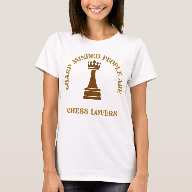 Chess Älskare T Shirt - Exklusiv ChessLife (Framsida)