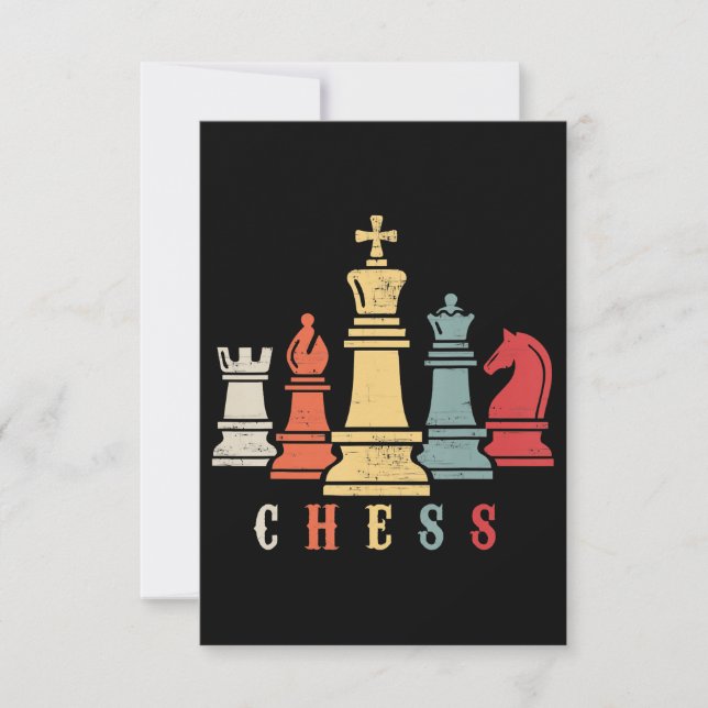 Chess Älskare | Utkast för schackuppsättning OSA Kort (Framsida)