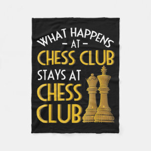 Chess Älskare Vad som händer i Chess Klubb Humor Fleecefilt