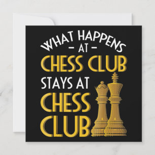 Chess Älskare Vad som händer i Chess Klubb Humor Inbjudningar