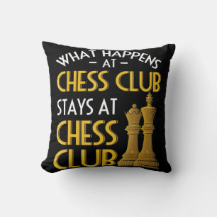 Chess Älskare Vad som händer i Chess Klubb Humor Kudde