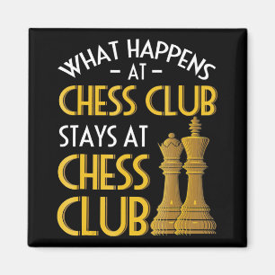Chess Älskare Vad som händer i Chess Klubb Humor Magnet