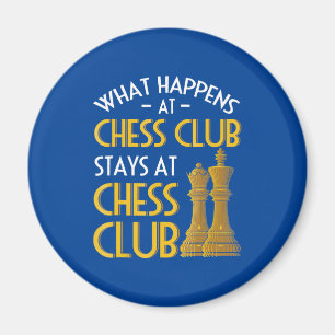 Chess Älskare Vad som händer i Chess Klubb Humor Magnet