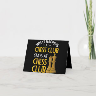 Chess Älskare  Vad som händer i Chess Klubb Humor Tack Kort