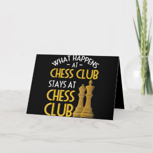 Chess Älskare Vad som händer vid Chess Klubb Hum Helgkort