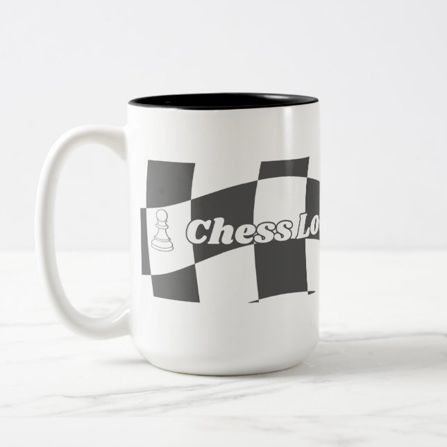 Chess Älskare's Corner Två-Tonad Mugg (Vänster)