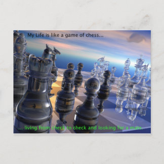 Chess and Life Vykort