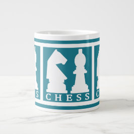 CHESS anpassningsbar färg jumbo mugg