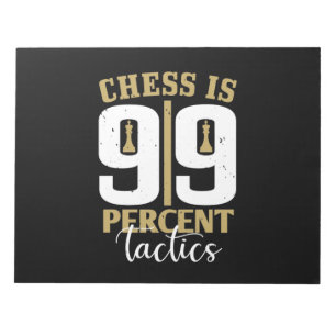 Chess är 99 % taktik anteckningsblock
