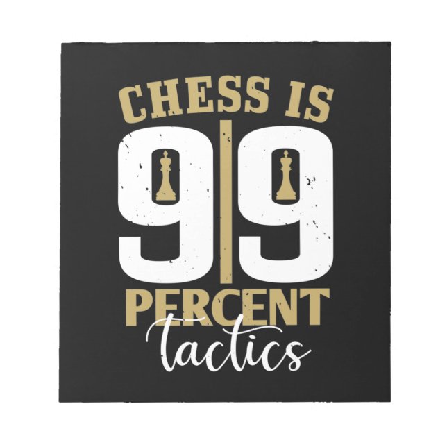Chess är 99 % taktik anteckningsblock (Framsida)