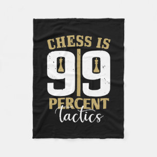 Chess är 99 % taktik fleecefilt
