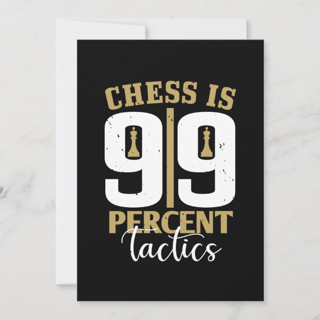 Chess är 99 % taktik spara datumet (Framsida)