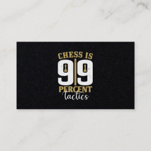 Chess är 99 % taktik visitkort