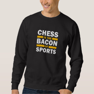 Chess är bacon of Sports Chess Player Chess Lång Ärmad Tröja
