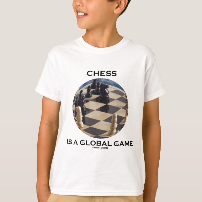 Chess är ett globalt spel (schackattityd) tröja (Framsida)