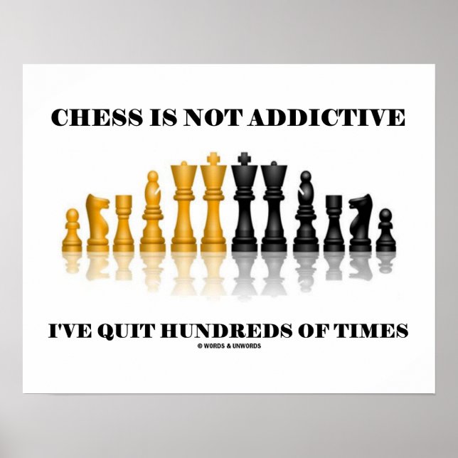 Chess är inte påfallande. Jag har avbrutit hundrat Poster (Framsidan)