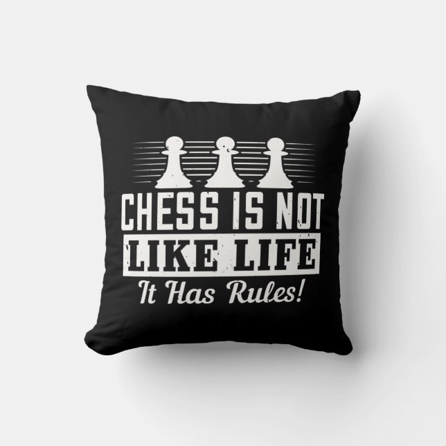 Chess är inte som det har Regler! Kudde (Framsida)