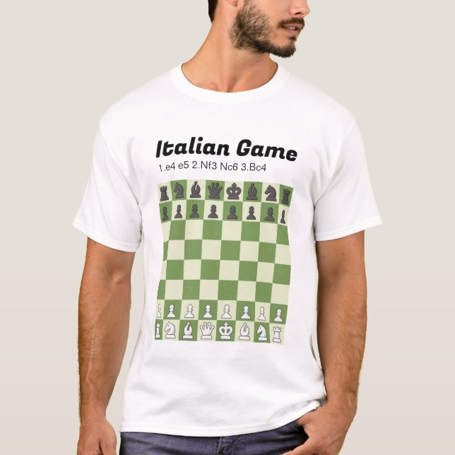 Chess är Life - Italienskt spel T Shirt (Framsida)