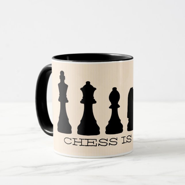 Chess är Life Mugg (Framsida vänster)