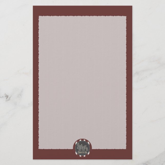 Chess är Life Red Brevpapper (Framsida)