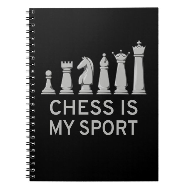 Chess är min sport anteckningsbok (Framsidan)