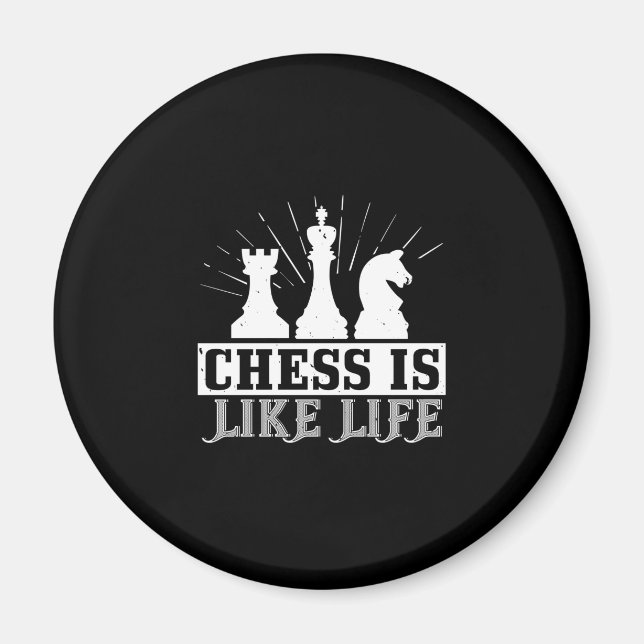 Chess är som liv magnet (Framsidan)
