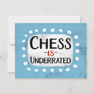 Chess är underskattat gratulationskort kort