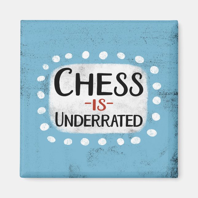 Chess är undertryckt kylskåp, magnet (Framsidan)