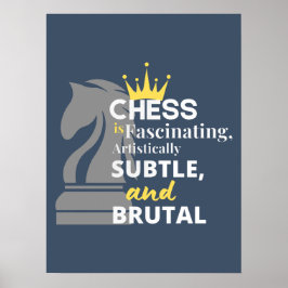 Chess - Artistiskt subtil Poster