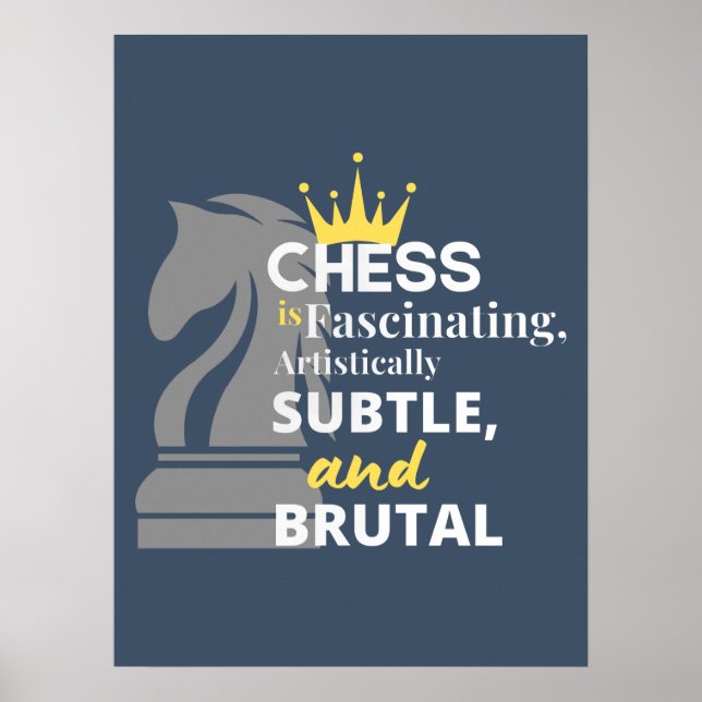 Chess - Artistiskt subtil Poster (Framsidan)