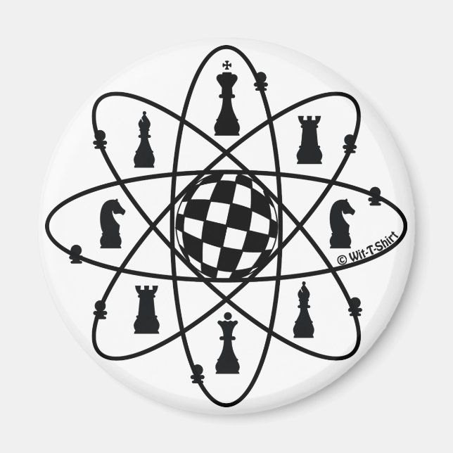 Chess Atom - Chess Matters Magnet (Framsidan)