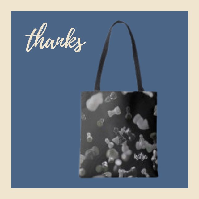 Chess Background Simple Tapet Game Tote Bag Tygkasse (Skapare uppladdad)