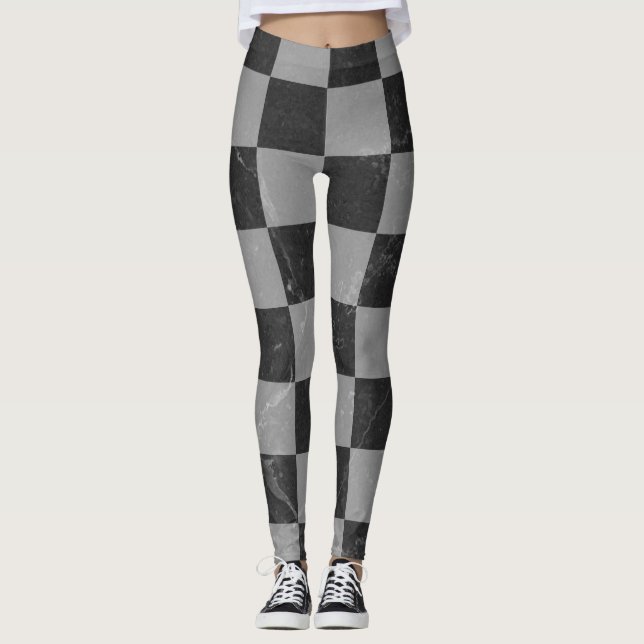 Chess-bakgrund Leggings (Framsida)