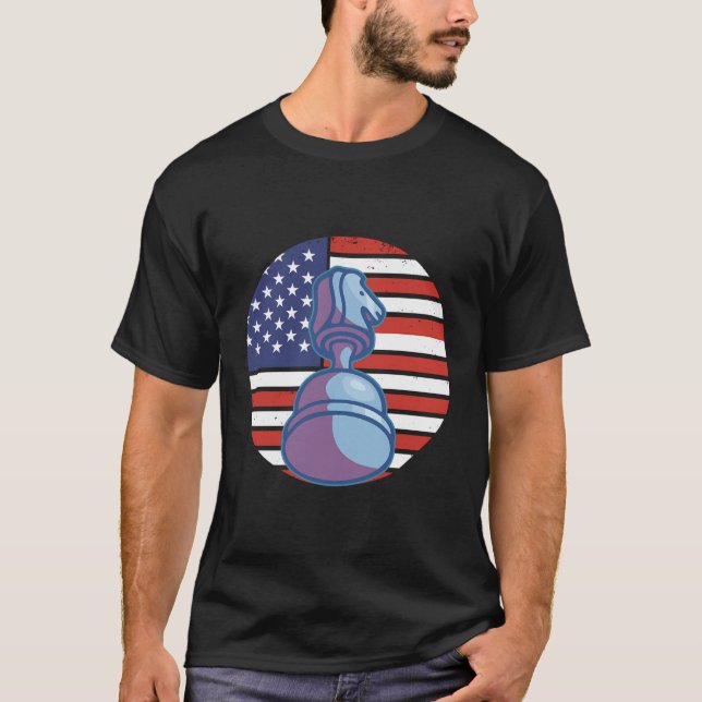 Chess Biet Amerika Chess Biet T Shirt (Framsida)