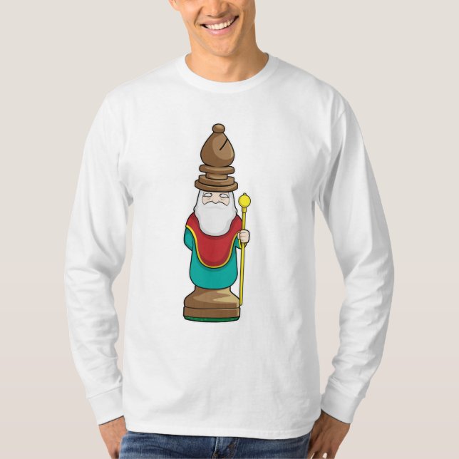 Chess biet Bishop Chess T Shirt (Framsida)