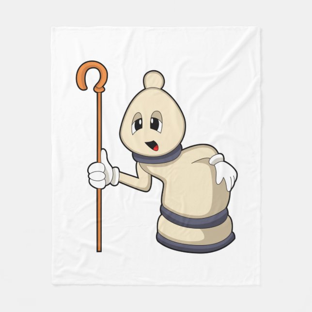 Chess biet Bishop i Chess Fleecefilt (Framsidan)