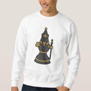 Chess biet Bishop i Chess med personal Lång Ärmad Tröja