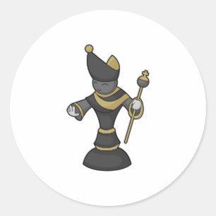 Chess biet Bishop-personalen Chess Runt Klistermärke