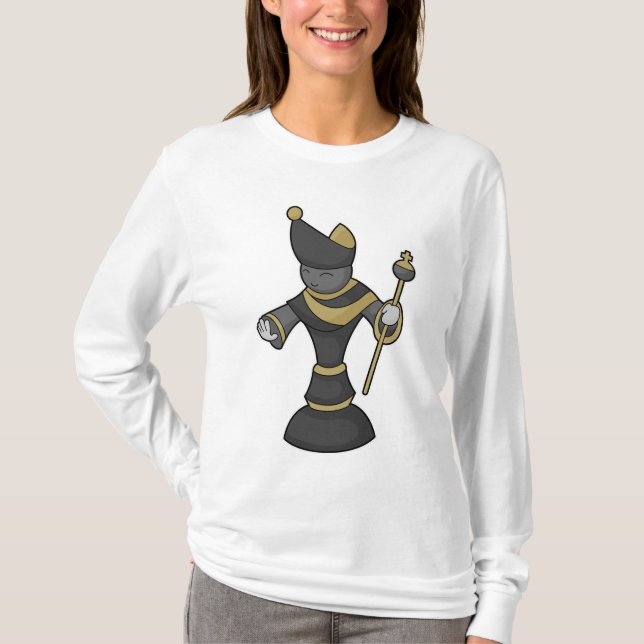 Chess biet Bishop-personalen Chess T Shirt (Framsida)