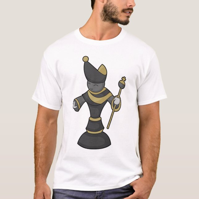 Chess biet Bishop-personalen Chess T Shirt (Framsida)