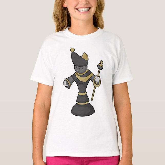 Chess biet Bishop-personalen Chess T Shirt (Framsida)